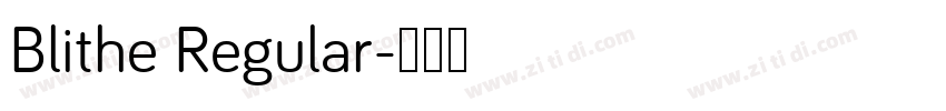 Blithe Regular字体转换